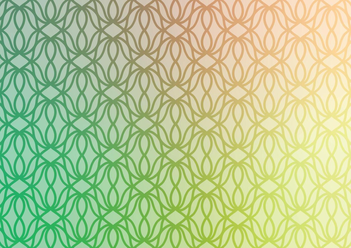 Gradient green line pattern yellow graphic background vector