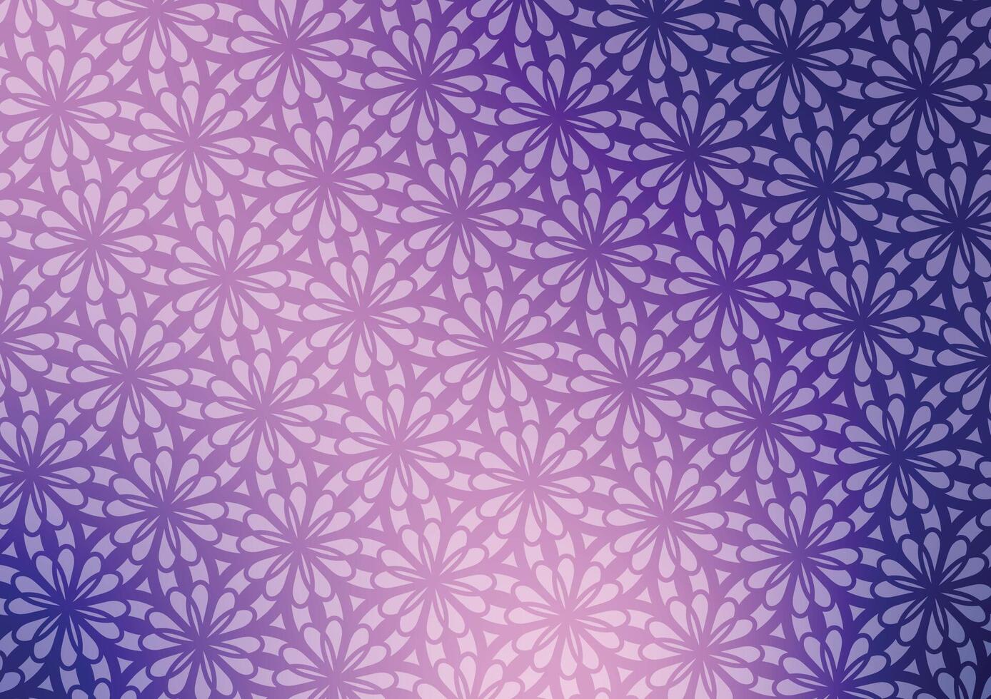 Flower pattern design line purple art background vector