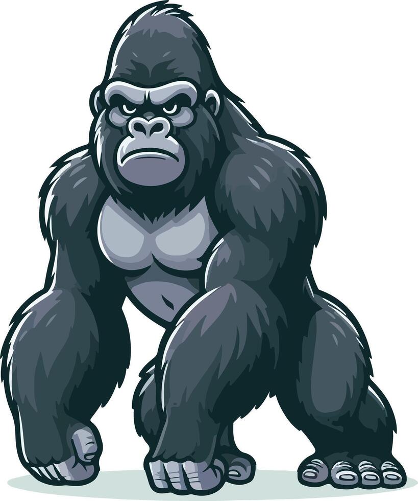 Download Gorilla Illustration Eps File For Design vector