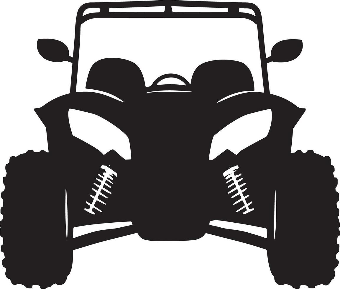 A black and white drawing of a monster truck with the number 8 on it vector