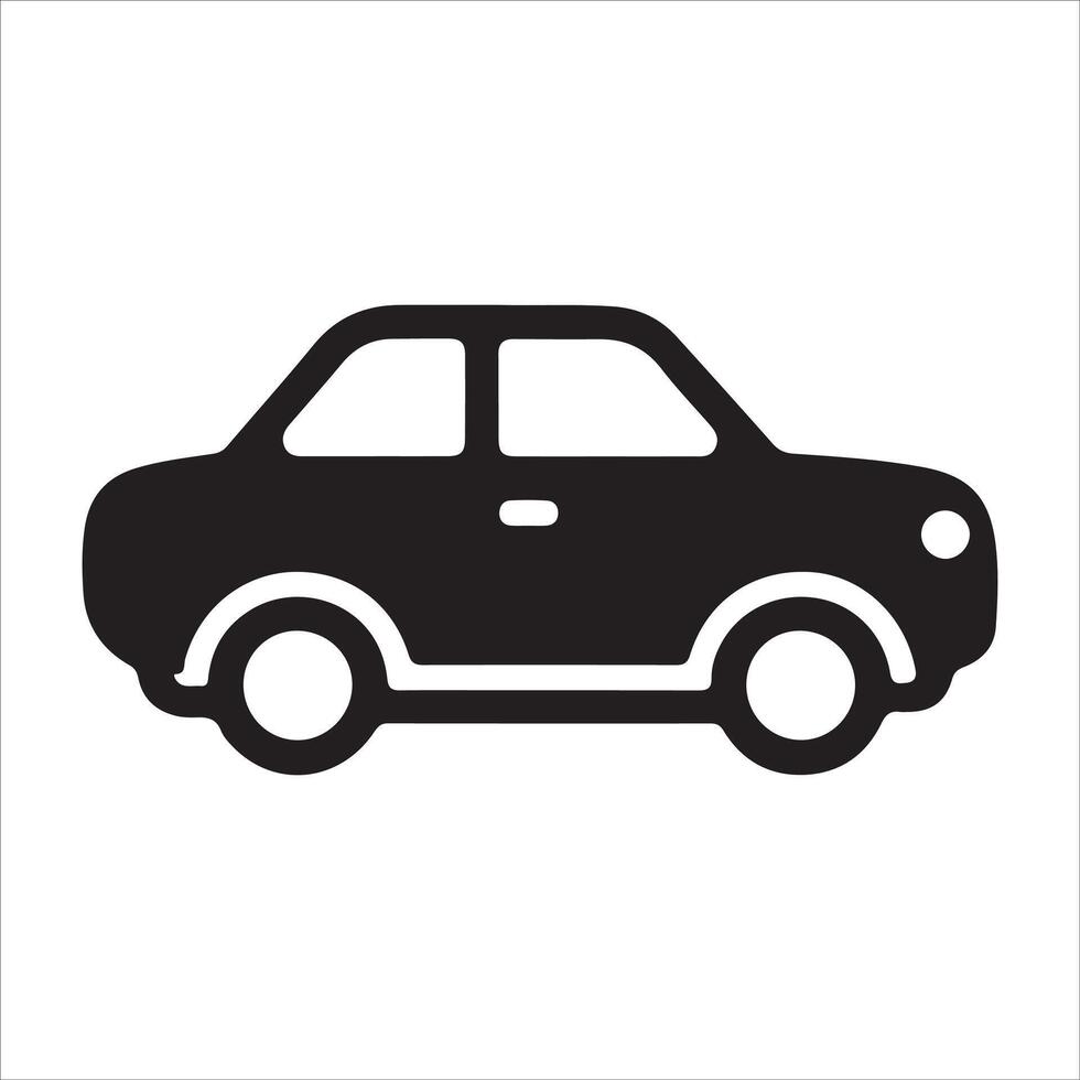 Sedan car icon, simple style Pro vector
