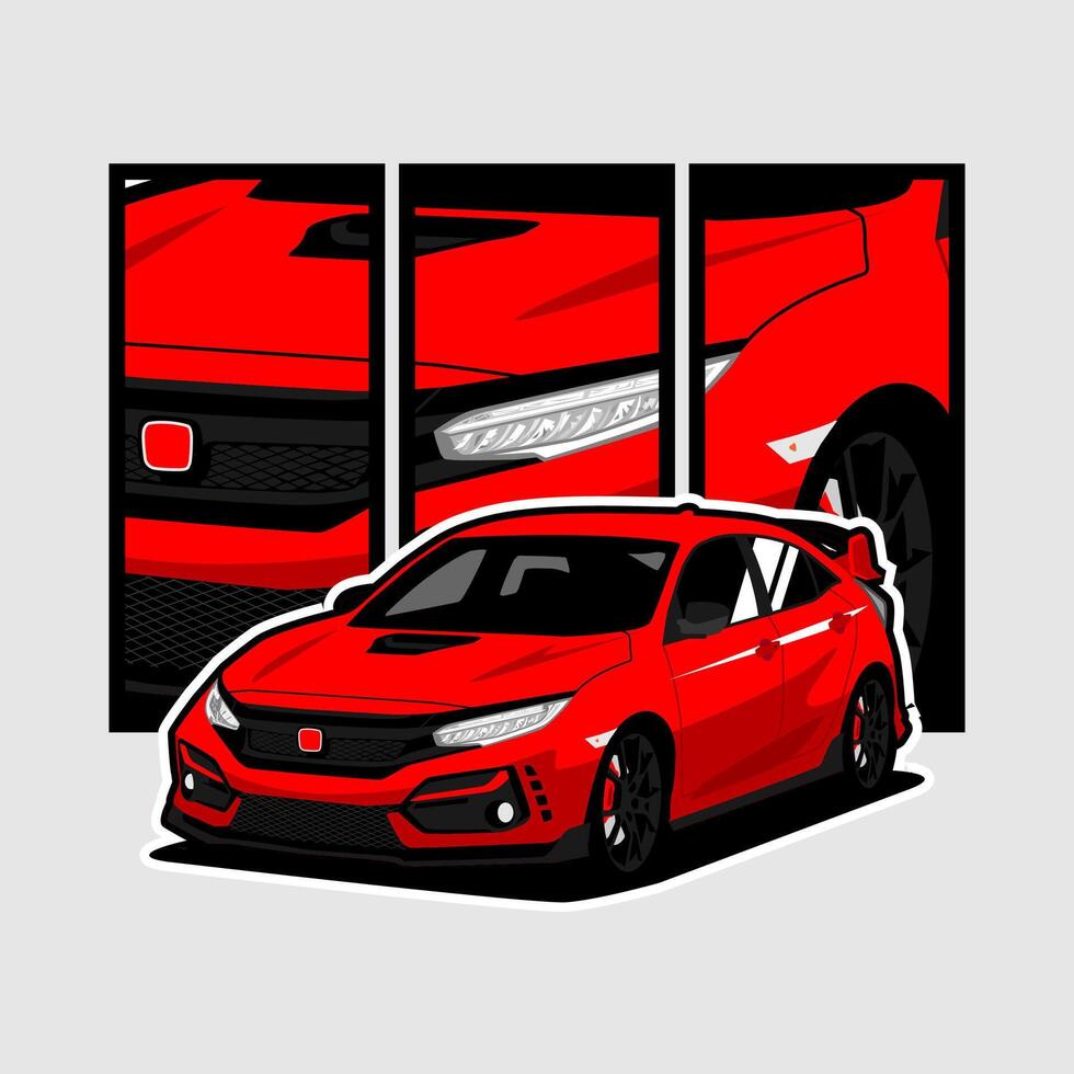 sports car sedan illustration vector