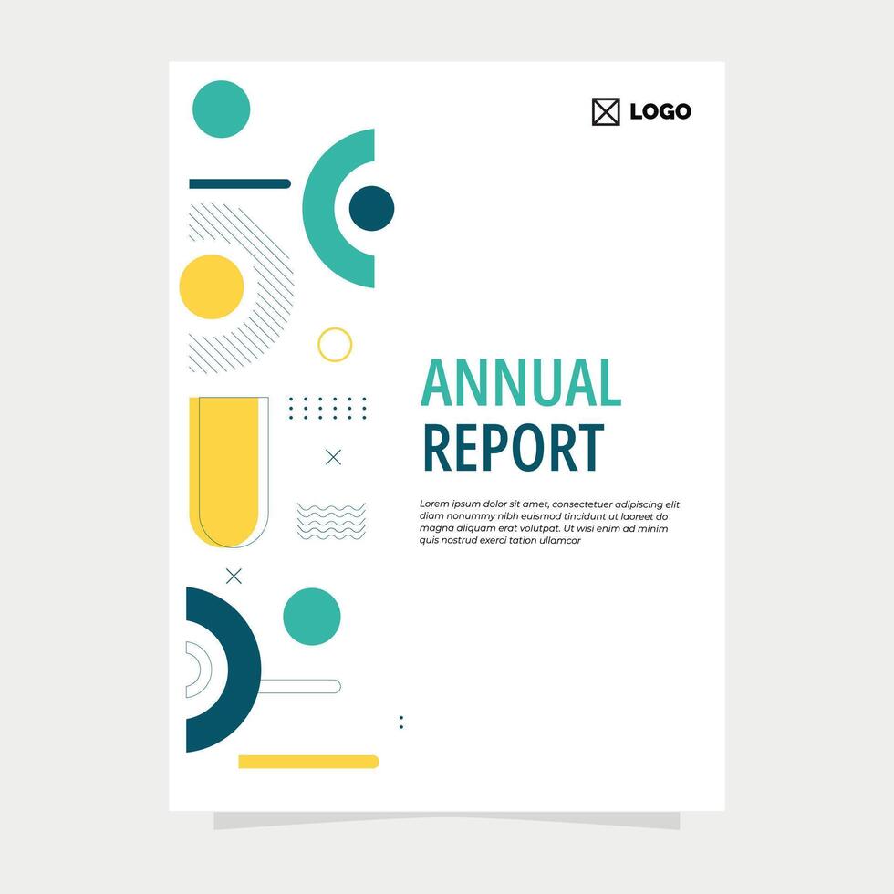 Annual report and book cover vector