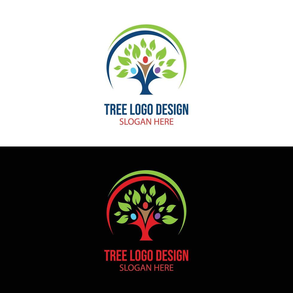 Nature logo design. vector