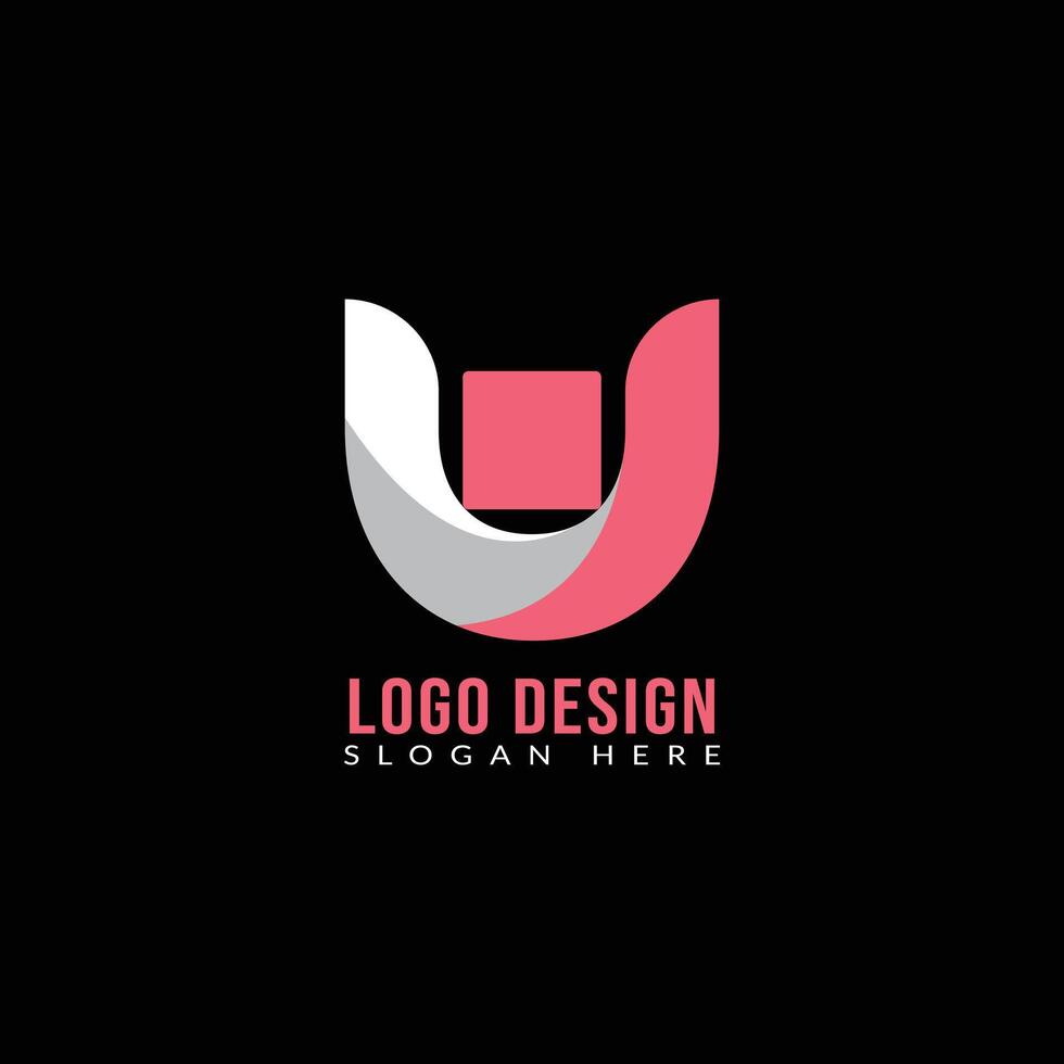 abstract corporate logo design template vector