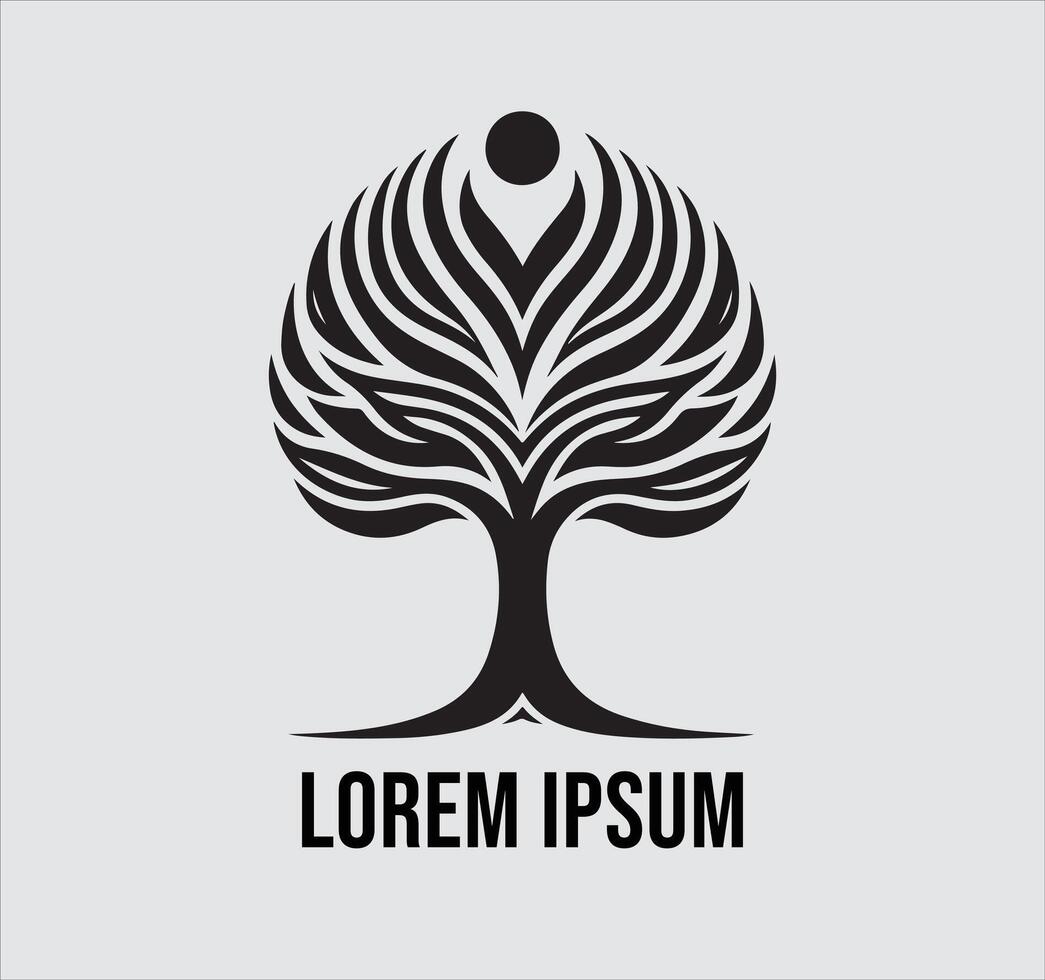 A logo for a company that is called tree vector
