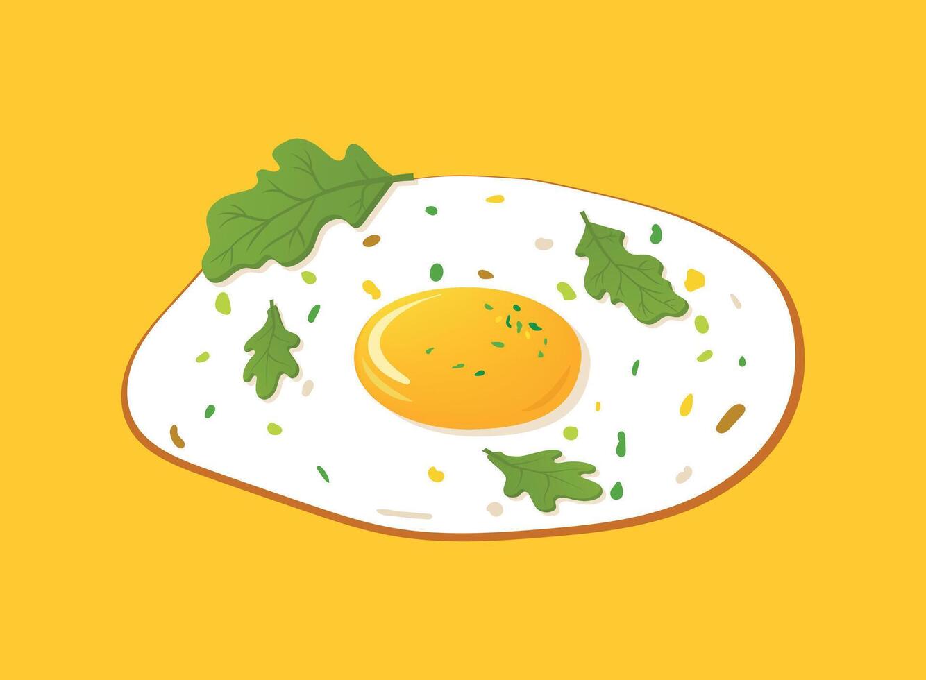 Fried egg icon in flat style. Omelet illustration on isolated background. Healthy food sign business concept. vector