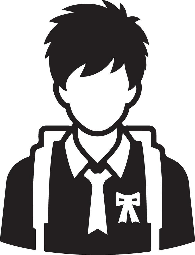 Student Silhouette Icon Stock vector