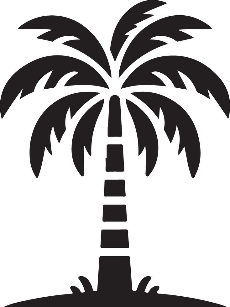 palm silhouette, palm tree illustration vector