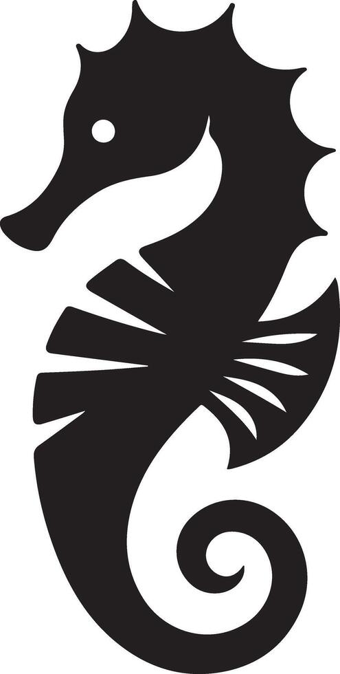 Seahorse Silhouettes, Images vector