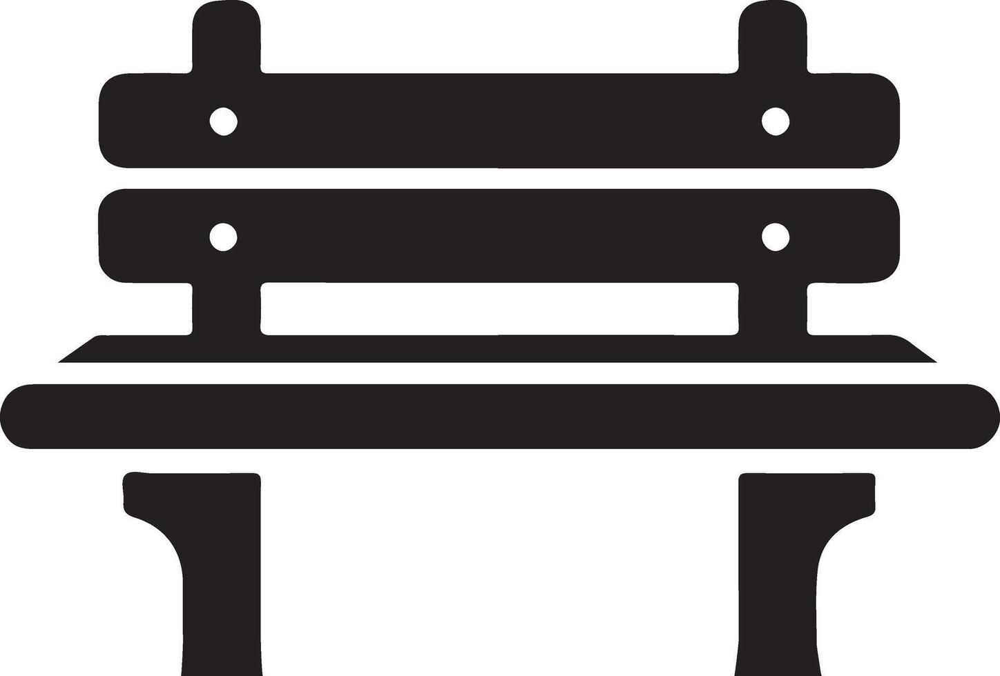 Outdoor unusual ones benches included. image. vector
