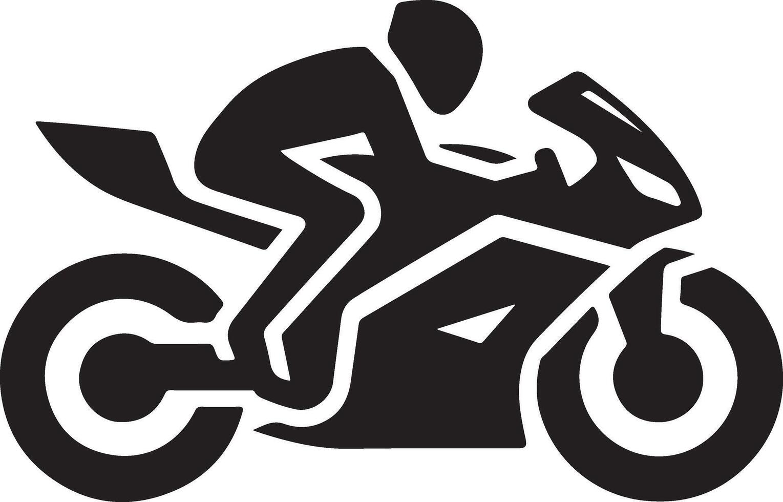 Motorbike Silhouette Art vector