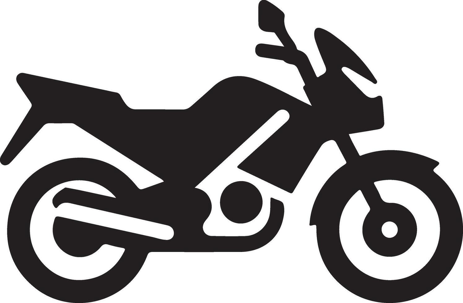 Motorbike silhouette Royalty Image vector