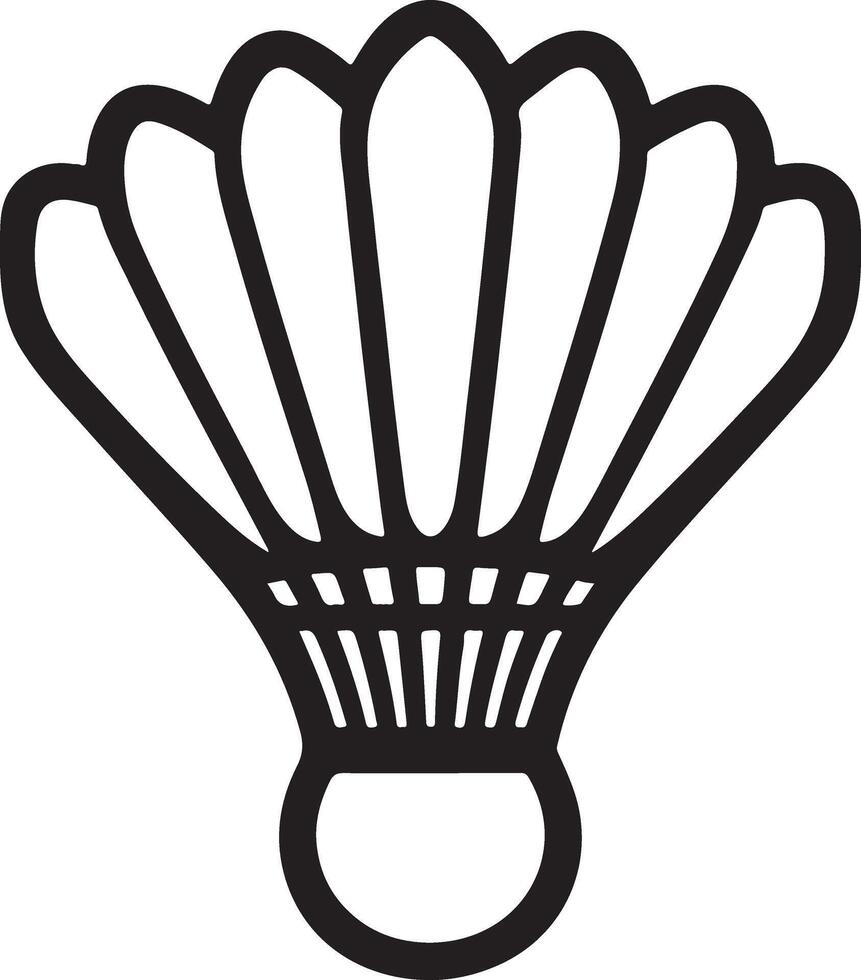 Game shuttlecock icon simple style vector