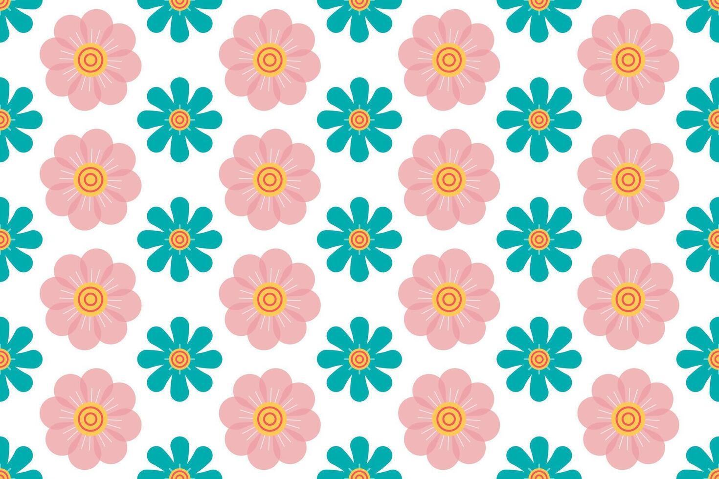 Botanical seamless pattern background with herbs and plants, flowers and leaves vector