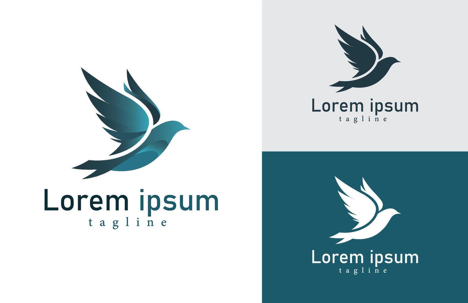 Modern Bird Logo for Professional Branding Minimalist and Stylish vector