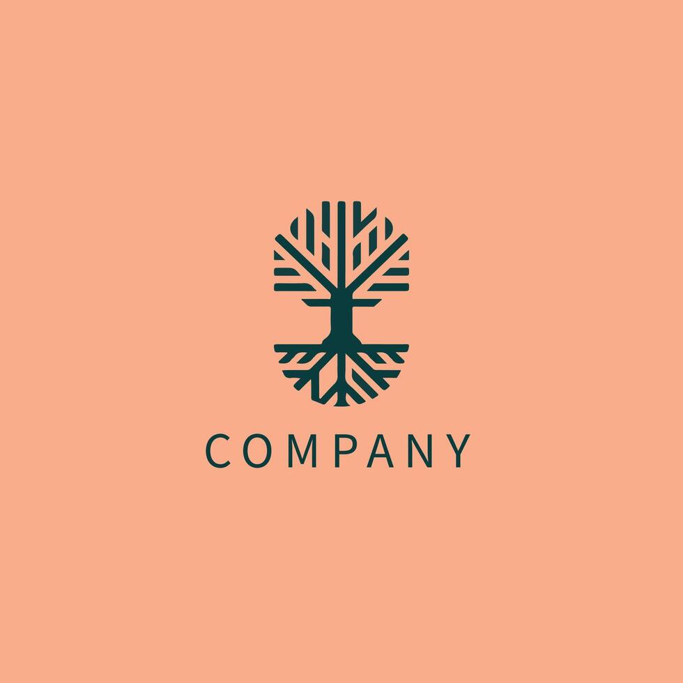 The template for a minimalistic corporate logo vector