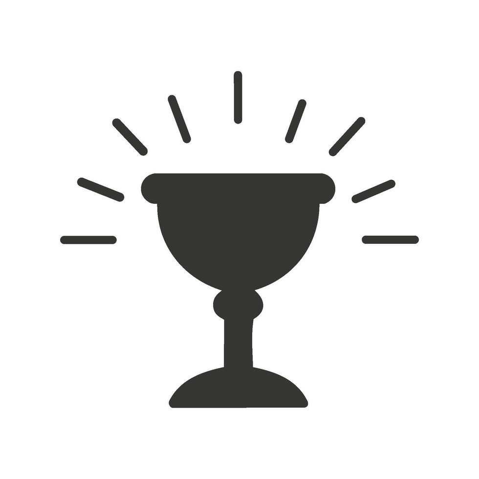 A minimal chalice design for print vector