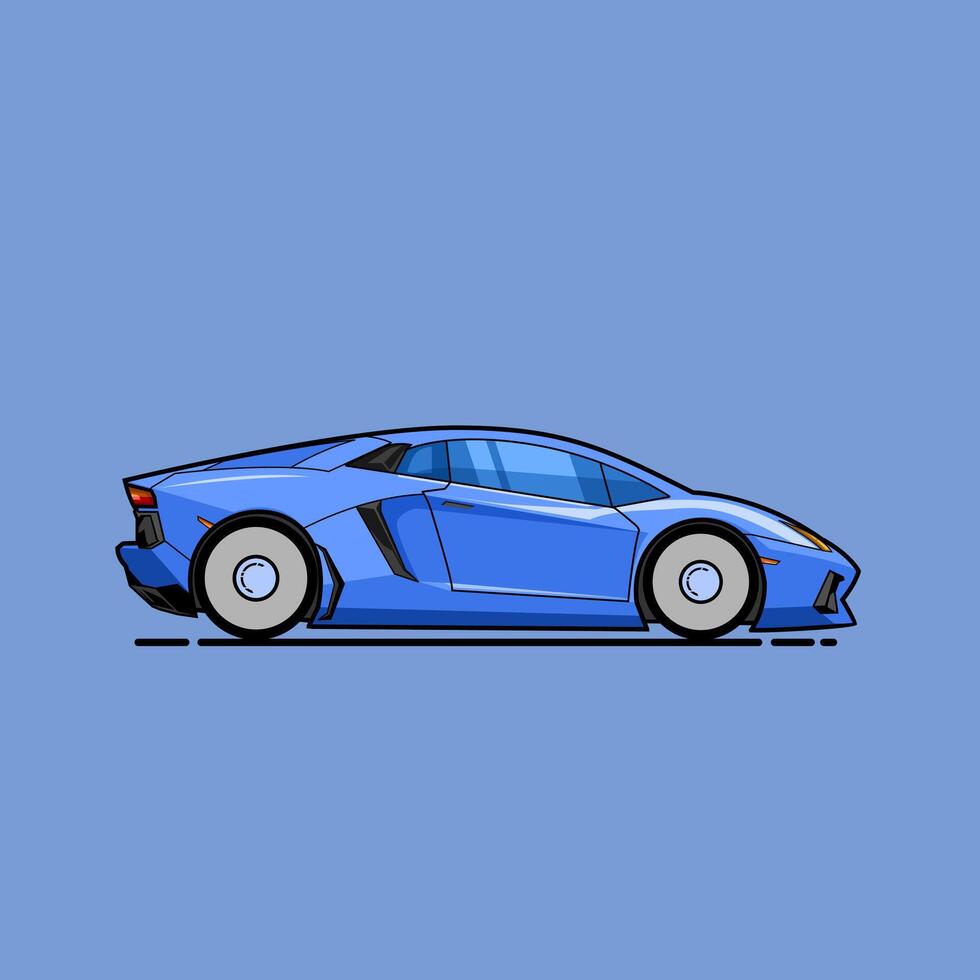 Blue Lightning The Ultimate Exotic Supercar vector