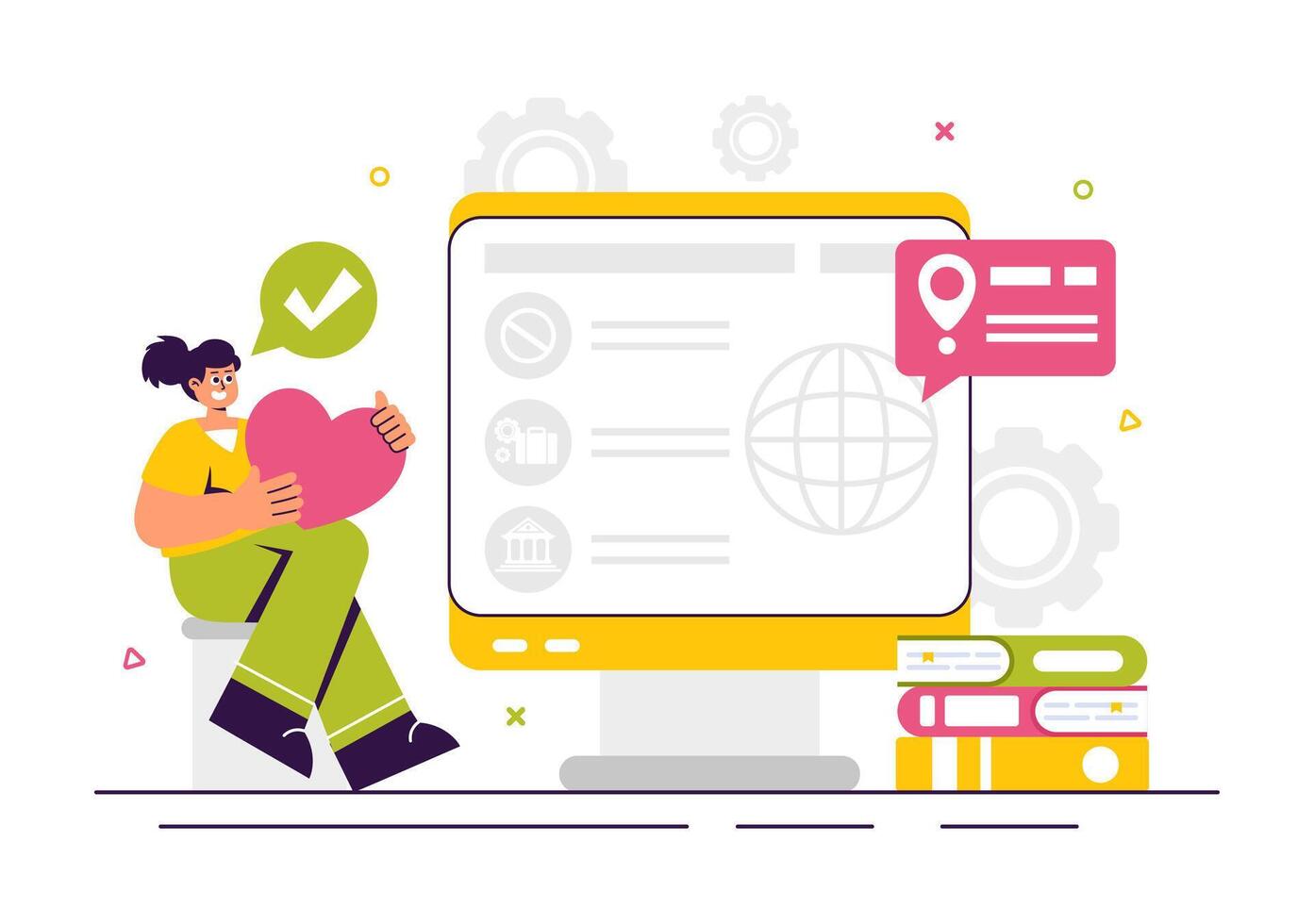 Non-Governmental Organization Illustration for Social and Political Causes in Flat Cartoon Style vector