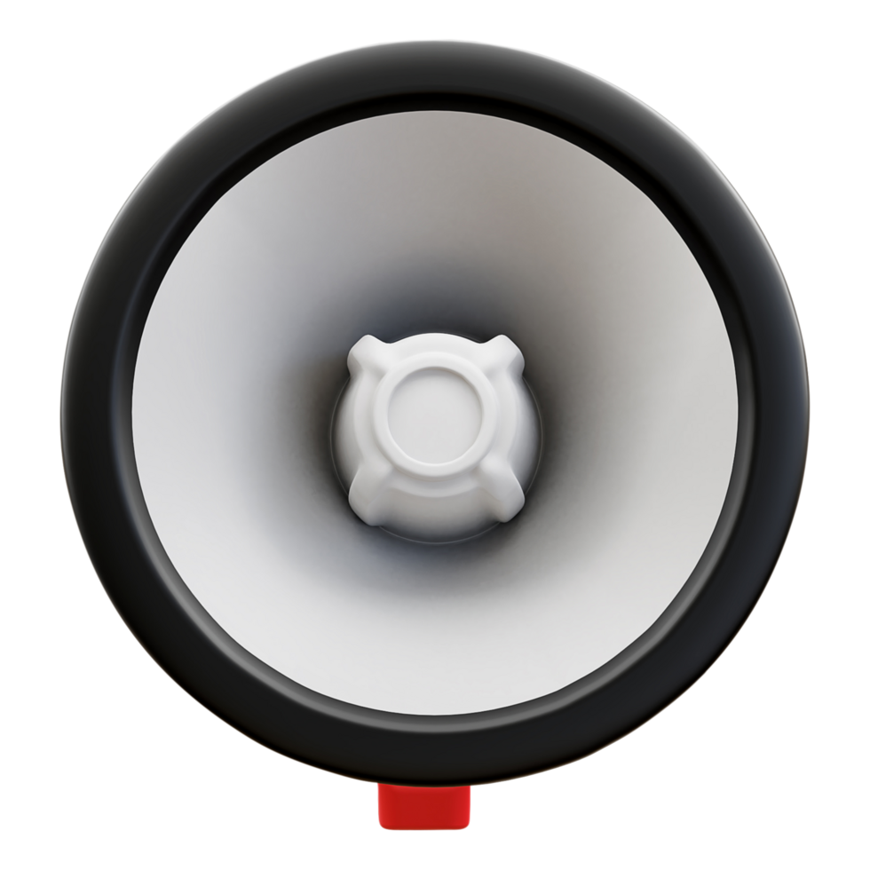 Red Megaphone front view png