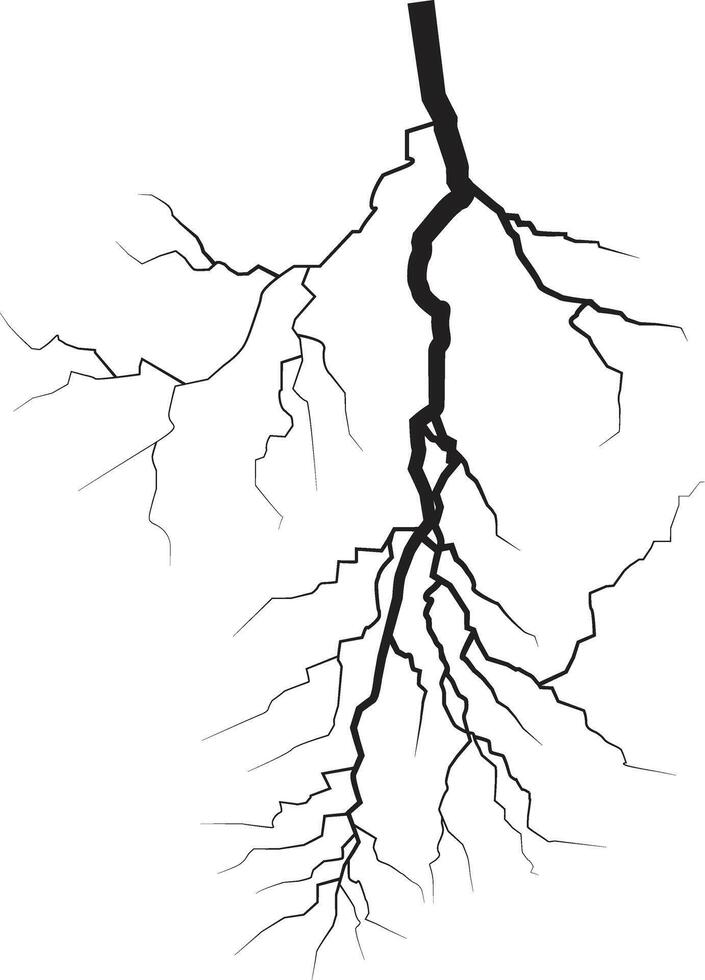 Thunderbolt silhouette isolated on white background. Lightning thunderbolt illustration vector