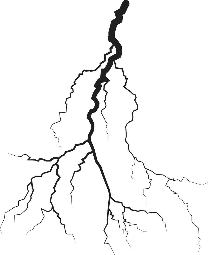Lightning Flash Silhouette Transparent Background. Lightning electric thunder storm vector