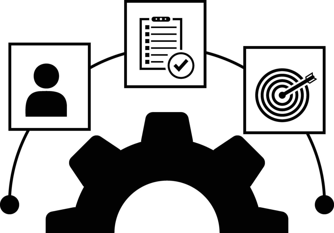Operation icon. Automation symbol. Workflow Process Sign vector
