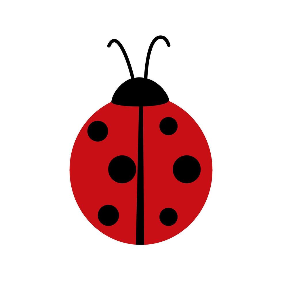 Ladybug icon isolate on white background. vector