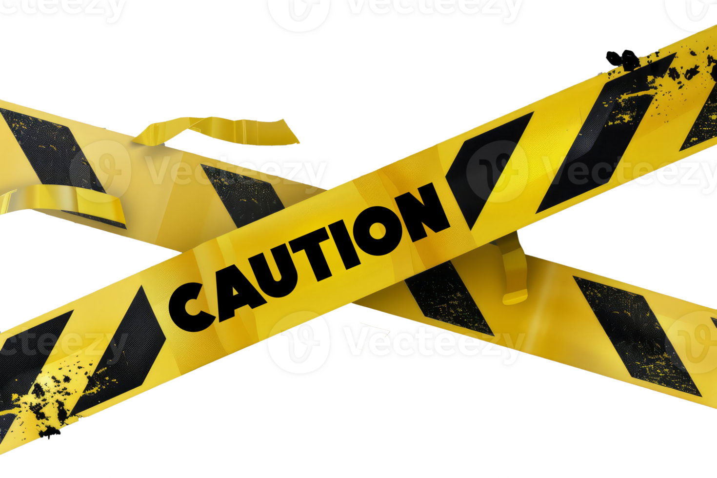 Yellow Caution Tape with Bold Black Text png