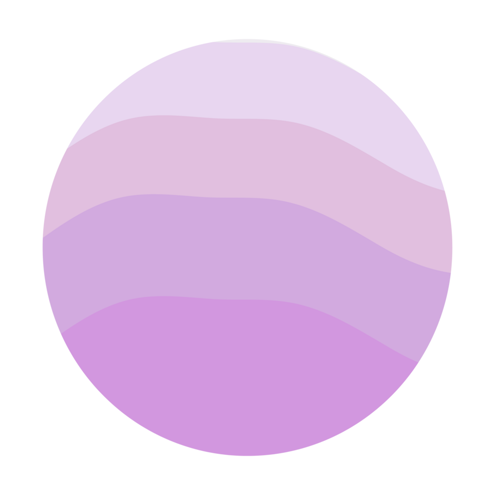 Circle pastel gradient rainbow colour for sticker. Aesthetic sticker with transparent background for layout element png