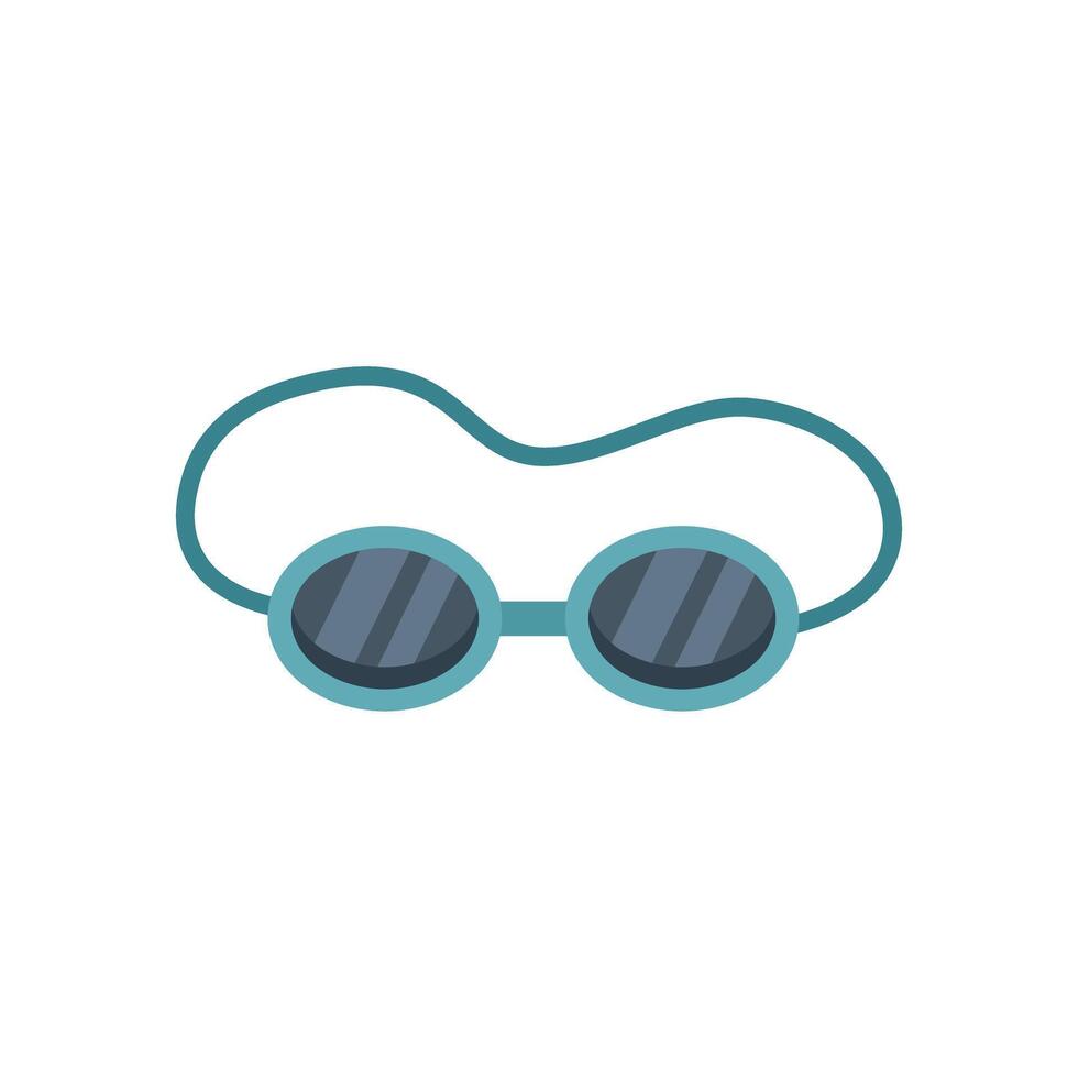 Swimming goggles isolated on white background, professional swimming goggles for safety vector