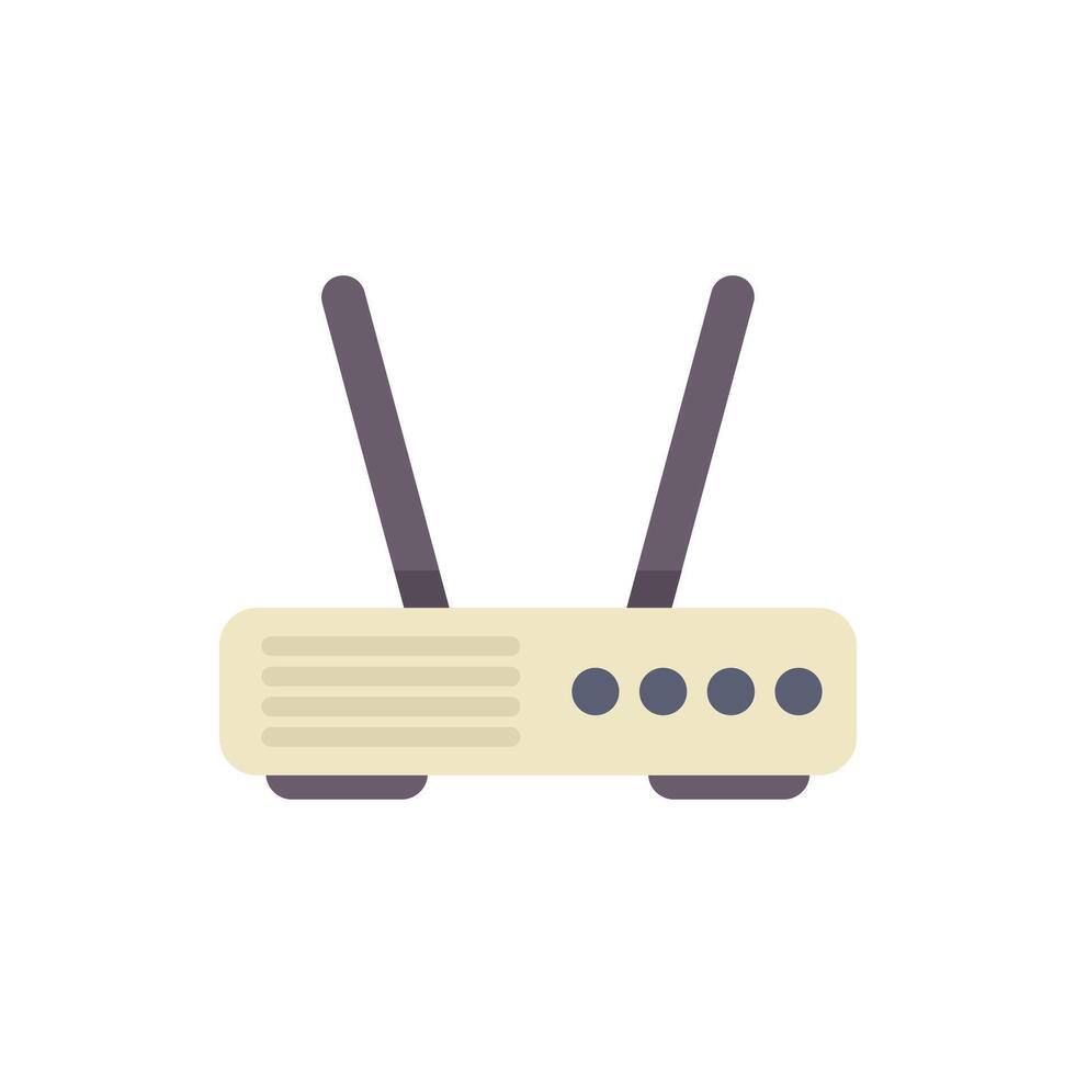 Wireless router providing internet wifi signal access vector