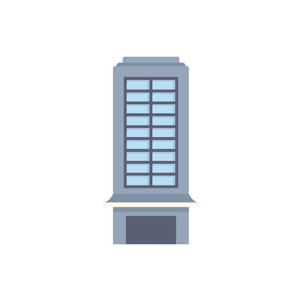 Modern city building showing urban architecture vector