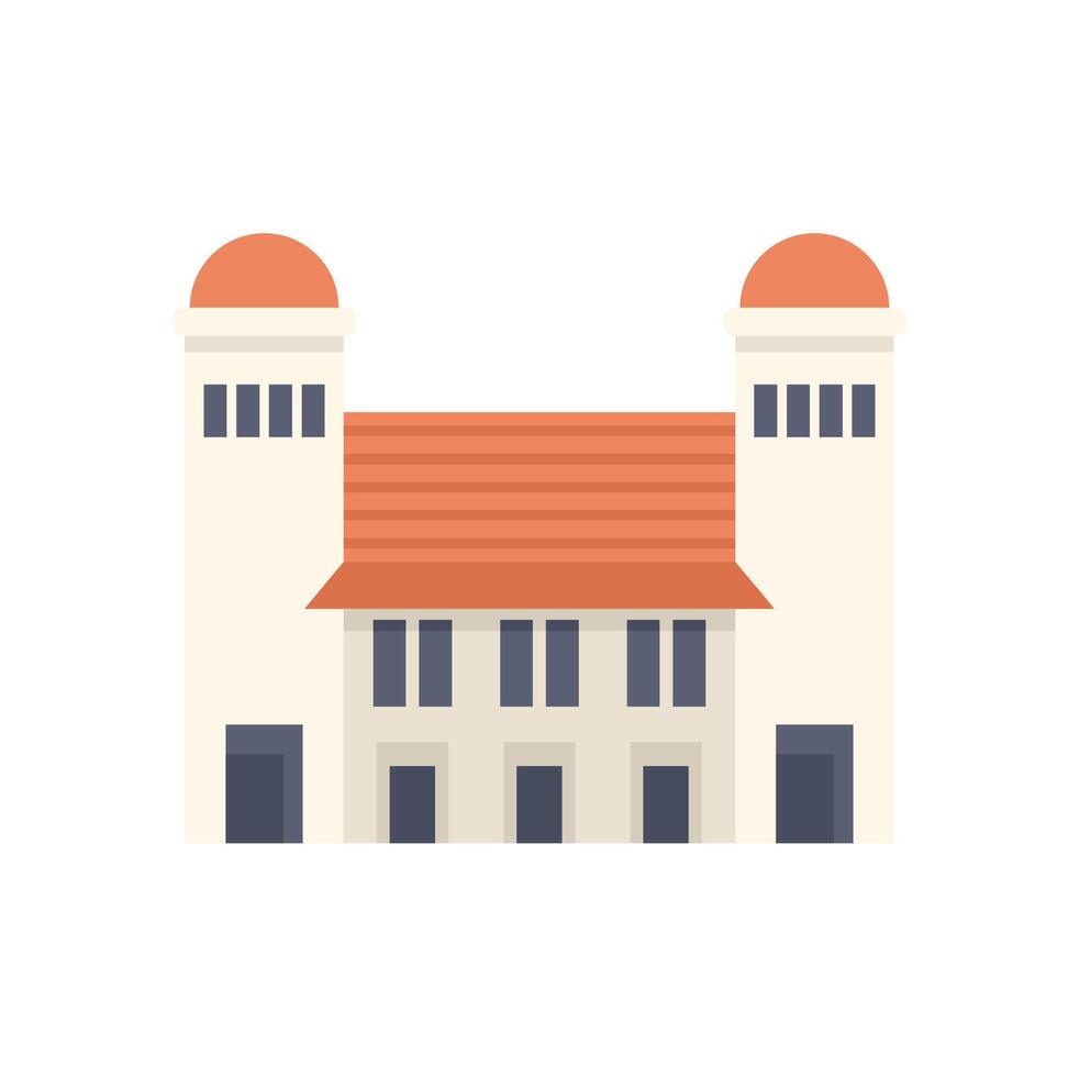 Lawang sewu building showing traditional javanese architecture vector