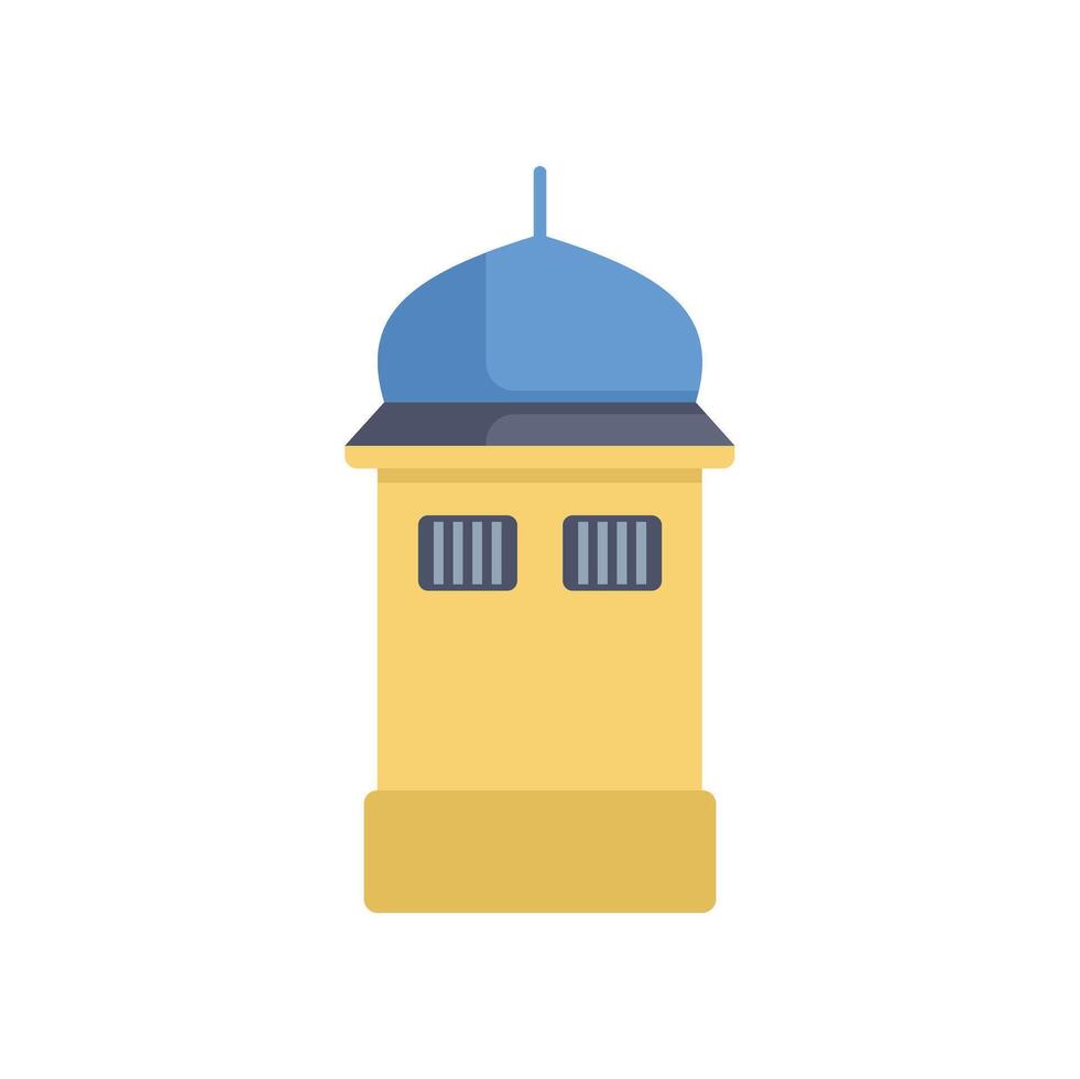 Mosque building representing islamic religion and culture vector