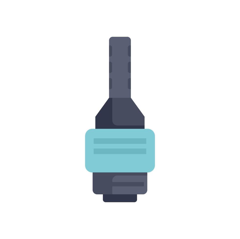 Modern electronic cigarette vaporizer with cartridge tank system vector