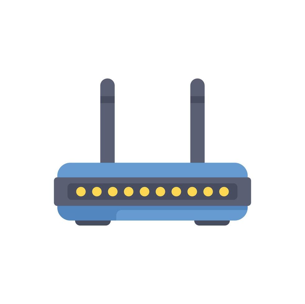 Wireless wifi router providing internet signal access vector
