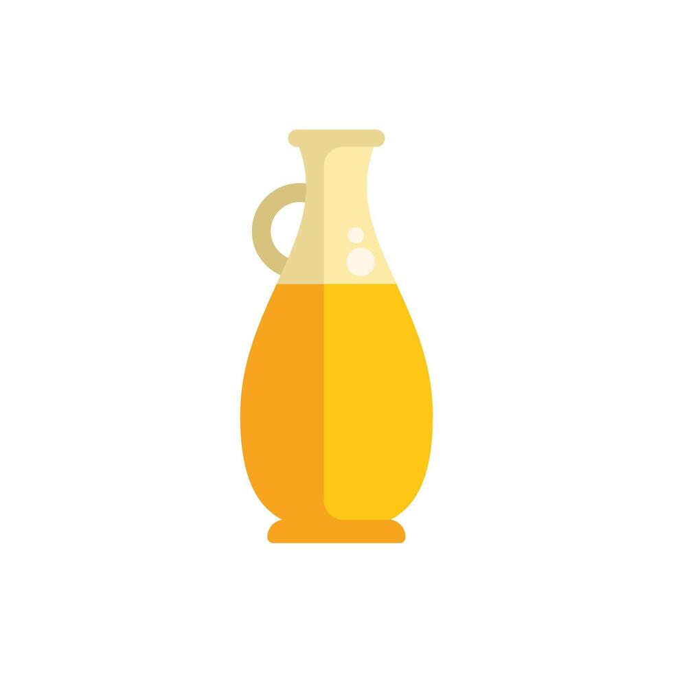 Glass jug full of freshly squeezed orange juice vector