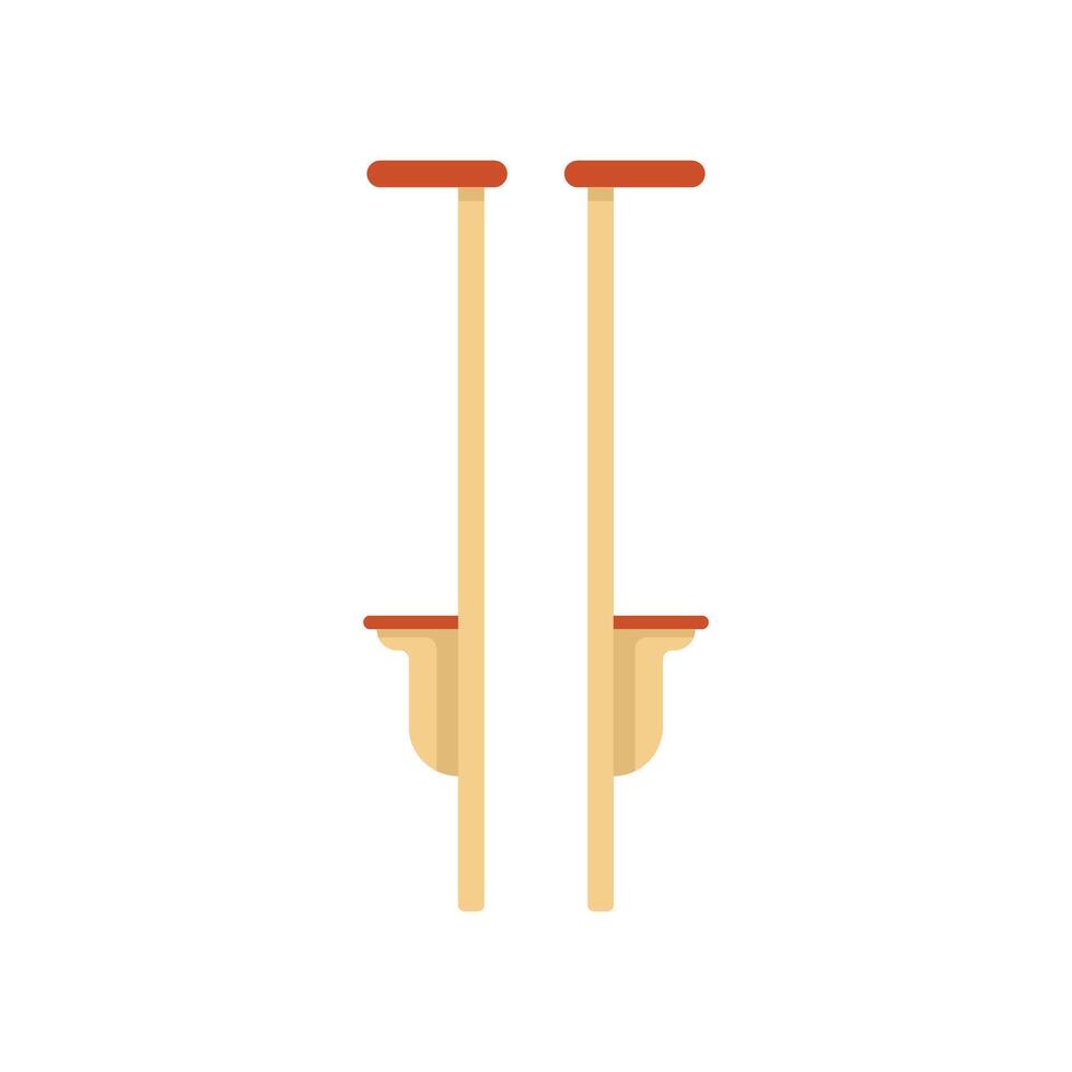 Wooden stilts standing tall for fun and entertainment vector