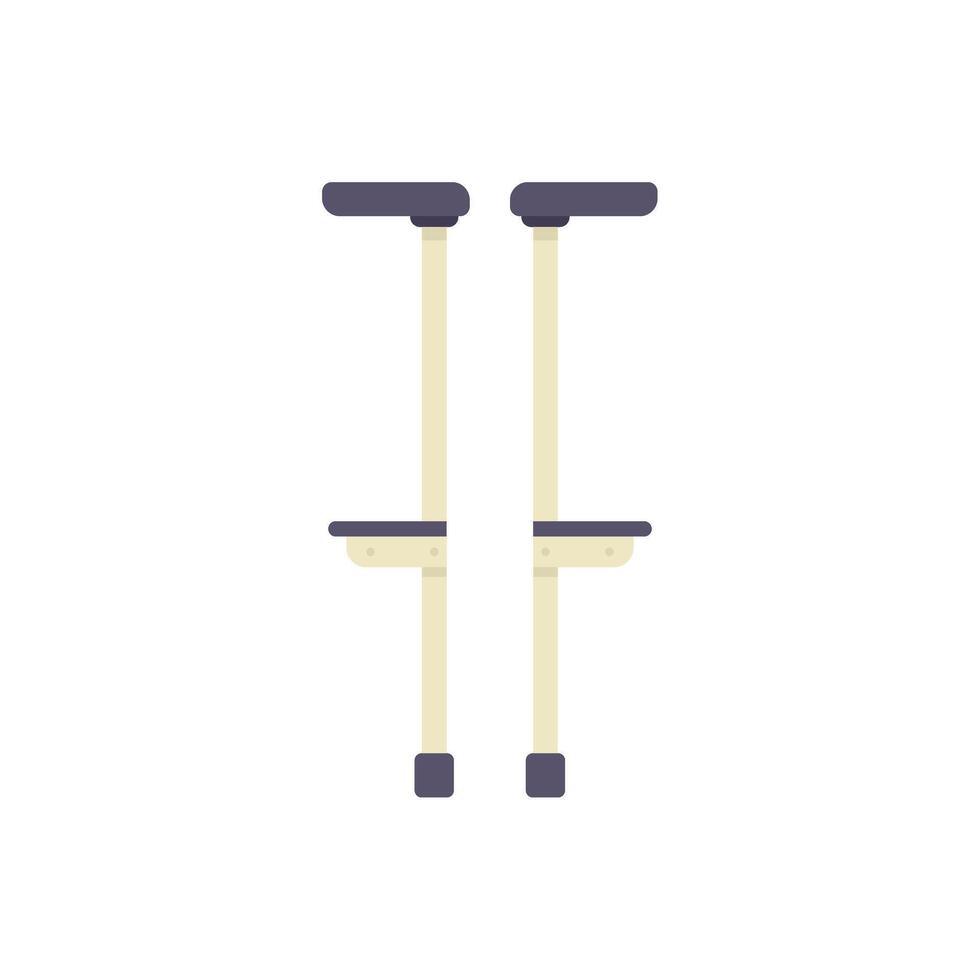 Drywall stilts standing on white background vector