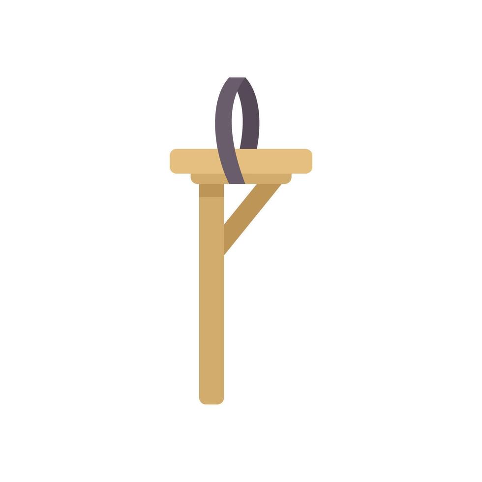 Wooden sign post with hanging sign showing the way vector