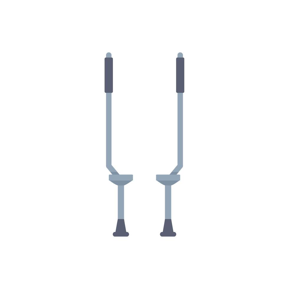 Pair of jumping stilts isolated on white background vector