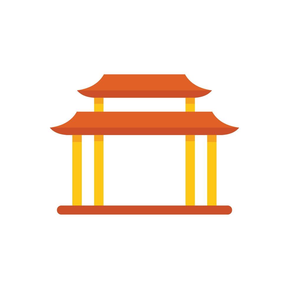 Traditional japanese or chinese gate showing asian culture vector