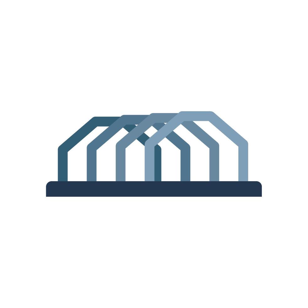 Modern architecture building logo representing real estate business vector