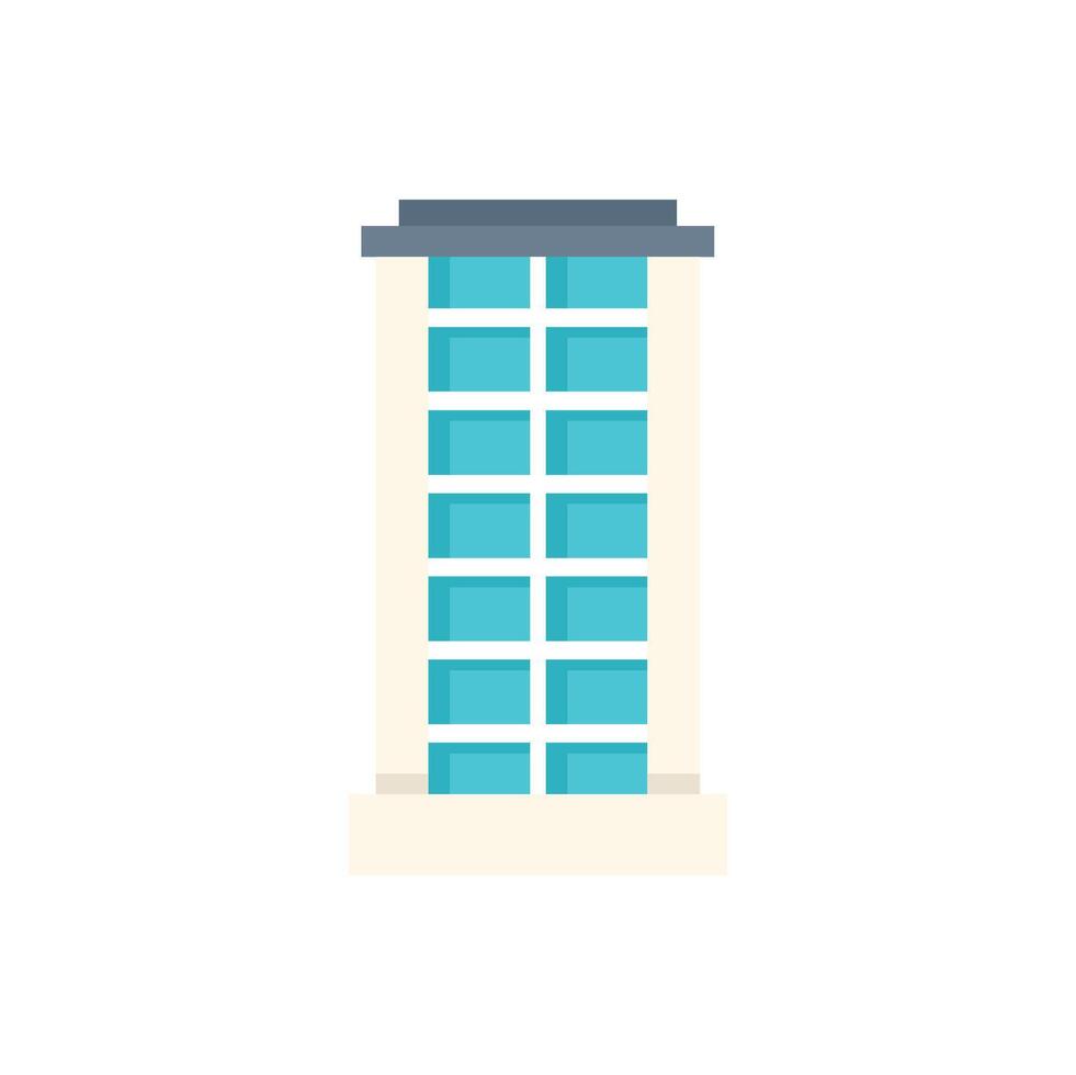 Modern office building reaching for the sky vector