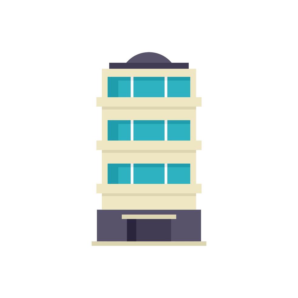 Modern city building showing urban architecture vector