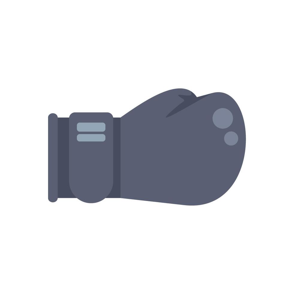 Boxing glove protecting hand during training or competition vector