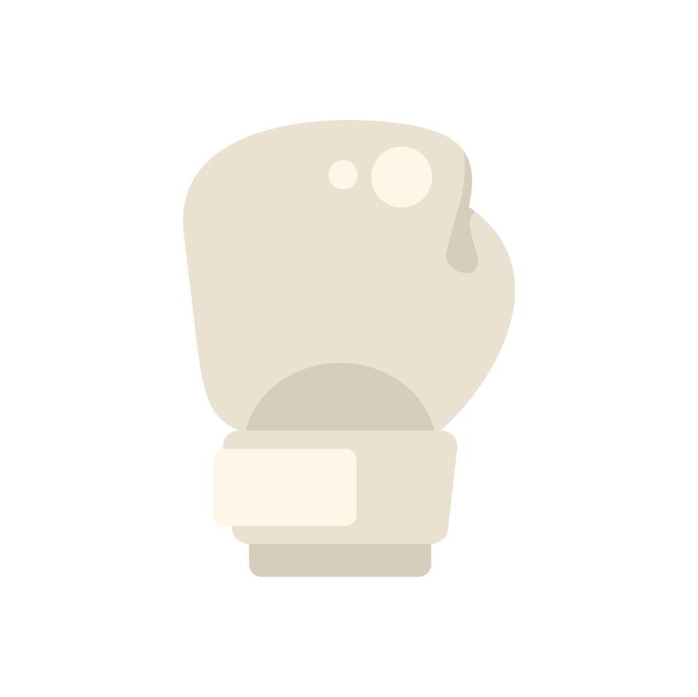Boxing glove protecting hand during fight training session vector