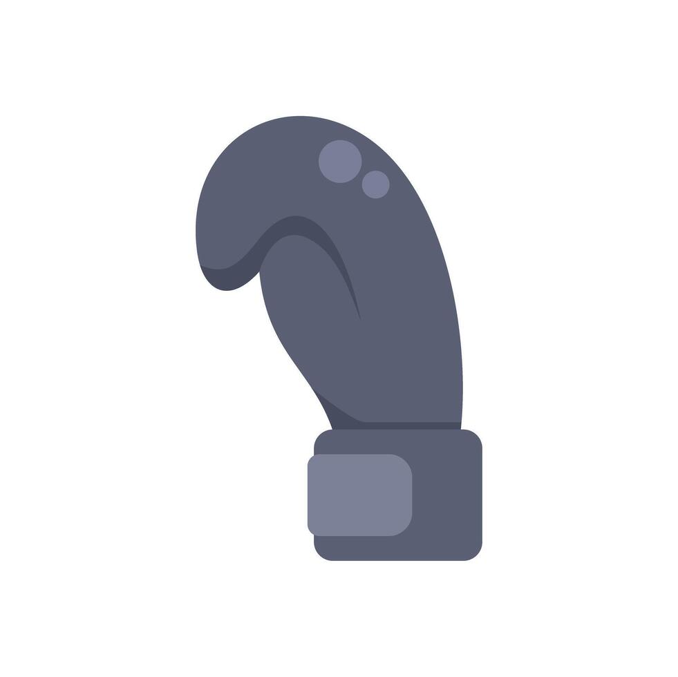Boxing glove protecting hand during training or sparring match vector